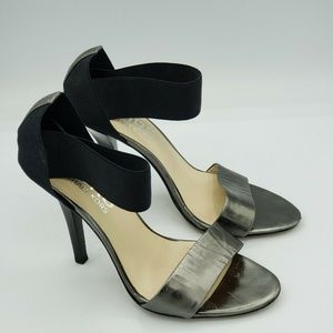 Michael KORS High Heel Metallic Black Stretch Band